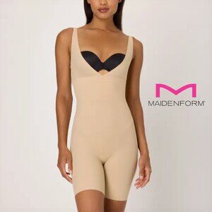 NWT Maidenform Wear-Your-Own-Bra Tummy Control Shapewear Bodysuit Anti-Static S